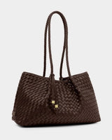 Nova Small Shoulder Tote - Chocolate