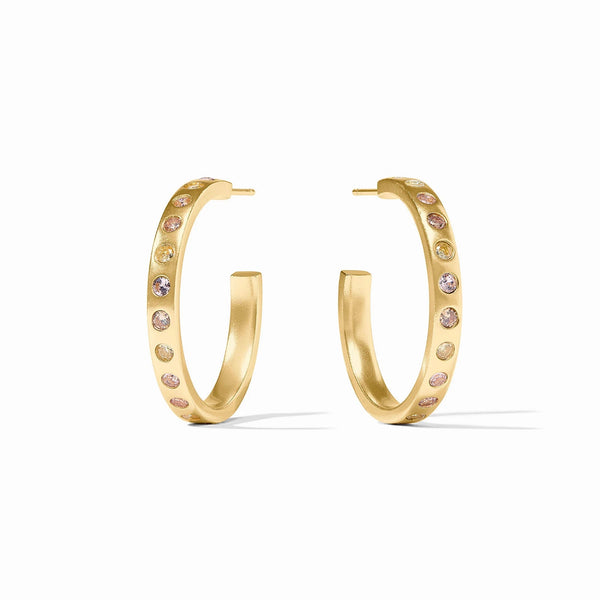 Rainbow Champagne Radiance Hoop - Medium
