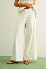 Napa Linen Wide Leg Trousers