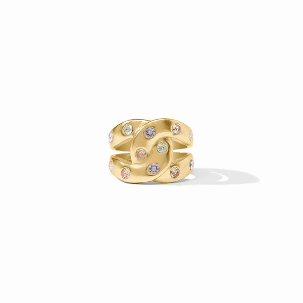 Rainbow Infinity Ring - Champagne Radiance