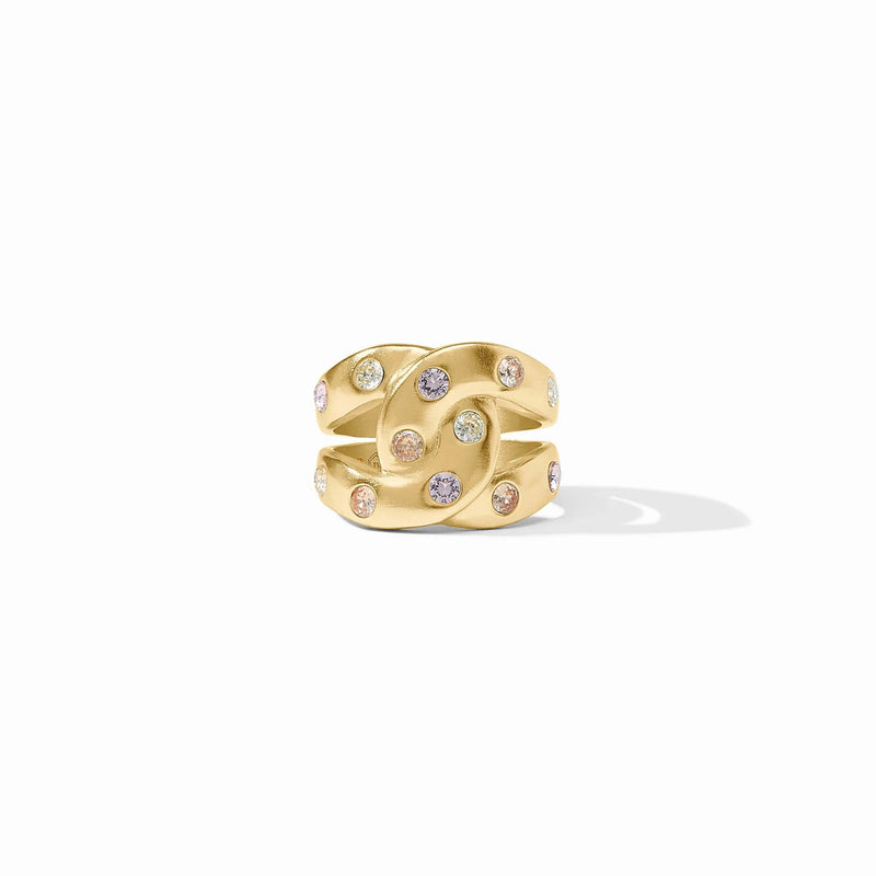 Rainbow Infinity Ring - Champagne Radiance