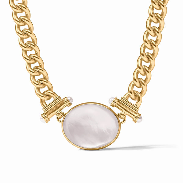 Dolce Statement Necklace - Iridescent Clear Crystal