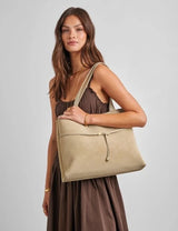 Lori Tote Bag - Desert Sand Suedette