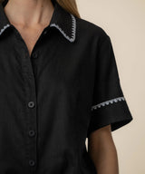 Marisol Linen Button Down Top