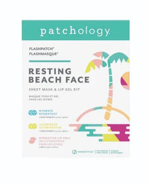 Resting Beach Face Sheet Mask + Lip Gel Kit