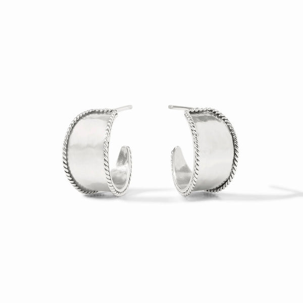 Savoy Silver Hoop