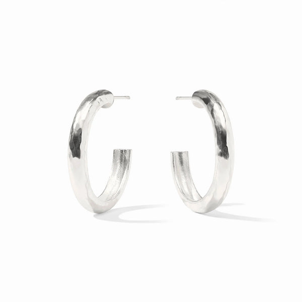 Havana Silver Hoop - Medium