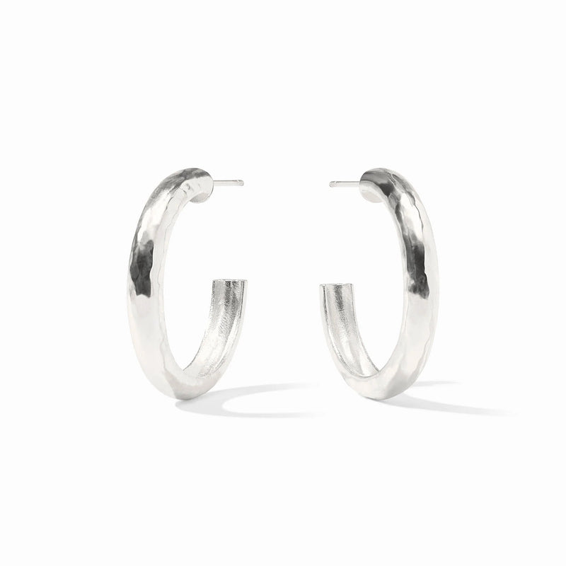Havana Silver Hoop - Medium