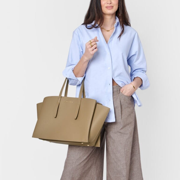 Tabi Large Tote Bag - Taupe