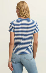 Tourist Striped Tee - Calypso Blue