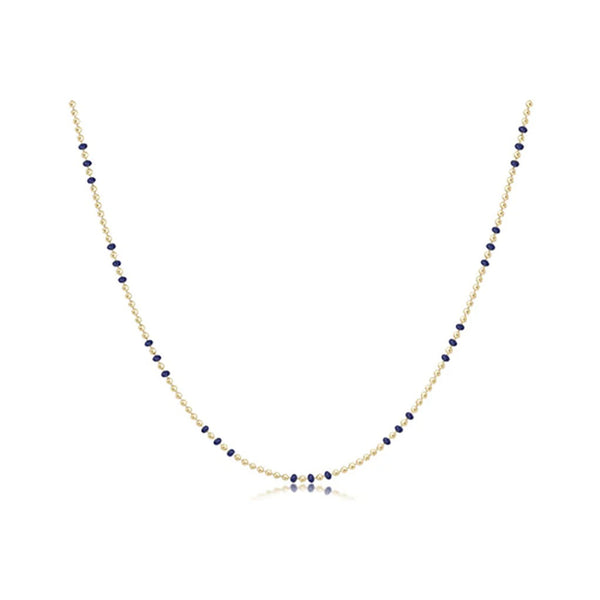 15" Choker Joy Necklace - Navy