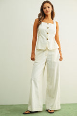 Napa Linen Wide Leg Trousers