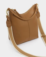 Hallie Satchel Bag - Caramel