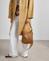 Hallie Satchel Bag - Caramel