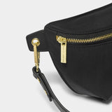 Nylon-Luxe Belt Bag - Black