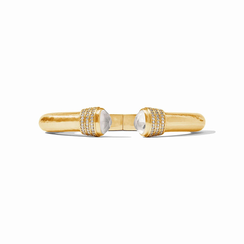 Luna Demi Cuff - Clear Crystal