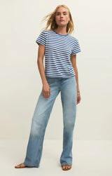 Tourist Striped Tee - Calypso Blue