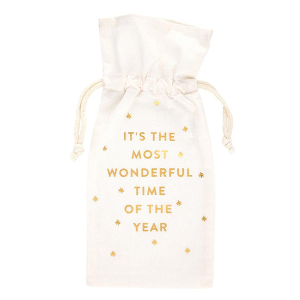 Most Wonderful Time Wine Gift Bag