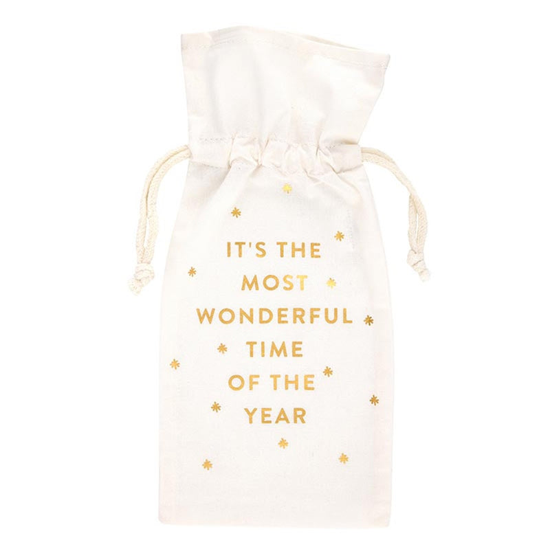 Most Wonderful Time Wine Gift Bag