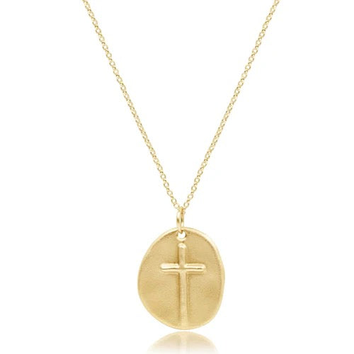 16" Gold Necklace - Inspire Gold Charm