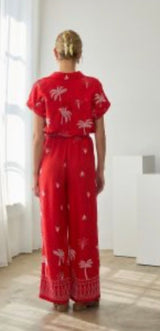 Harbour Island Embroidered Wide Leg Pants
