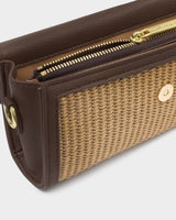 Glasses + Cardholder Case - Raffia + Bitter Chocolate