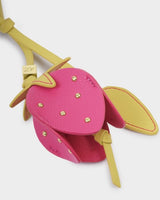 Strawberry Heart Bag Charm