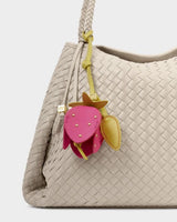 Strawberry Heart Bag Charm