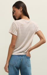 Tourist Striped Tee - Natural Heather