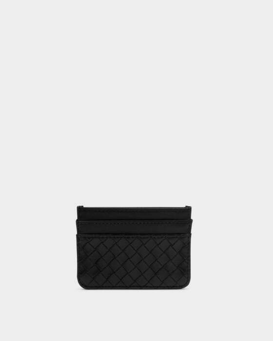 Nova Woven Texture Cardholder - Black