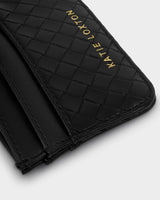 Nova Woven Texture Cardholder - Black