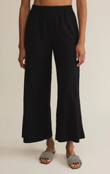 Scout Textured Slub Pants - Black