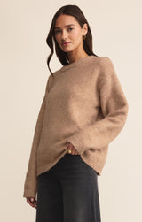 Snowed In Sweater - Heathered Camel
