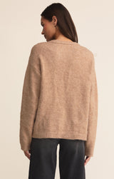Snowed In Sweater - Heathered Camel