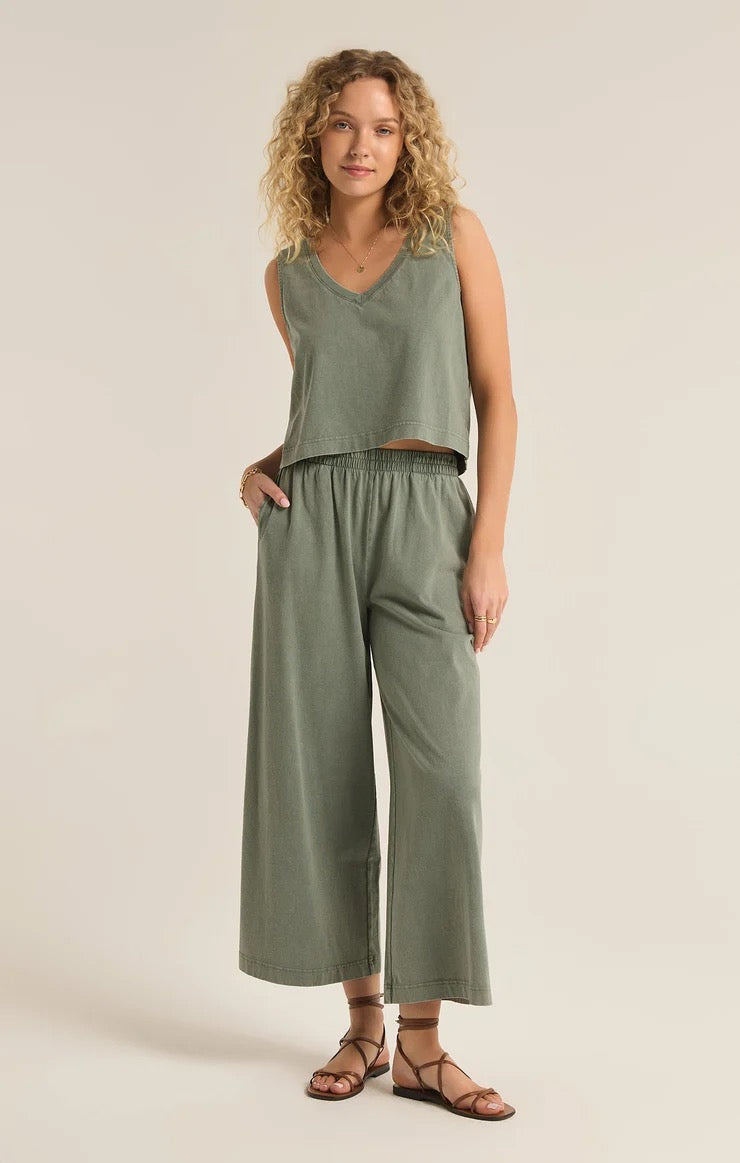 Scout Jersey Flare Pant -Palm Green