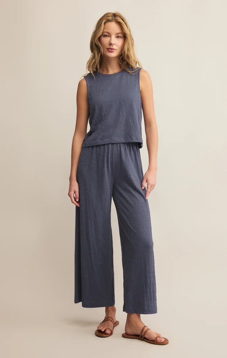 Scout Textured Slub Pants - Worn Blue