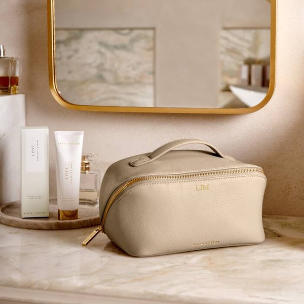 Medium Makeup Bag - Light Taupe