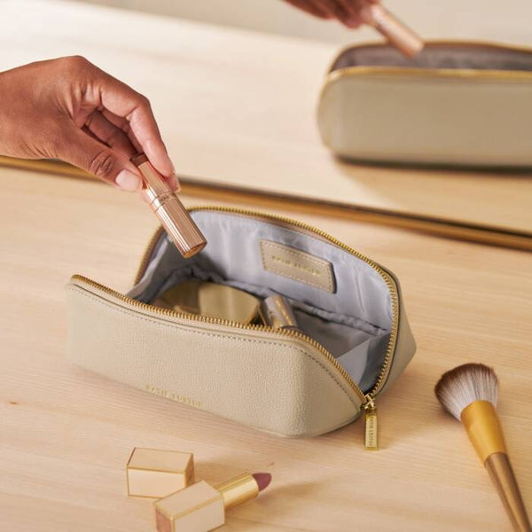 Small Makeup Bag - Light Taupe