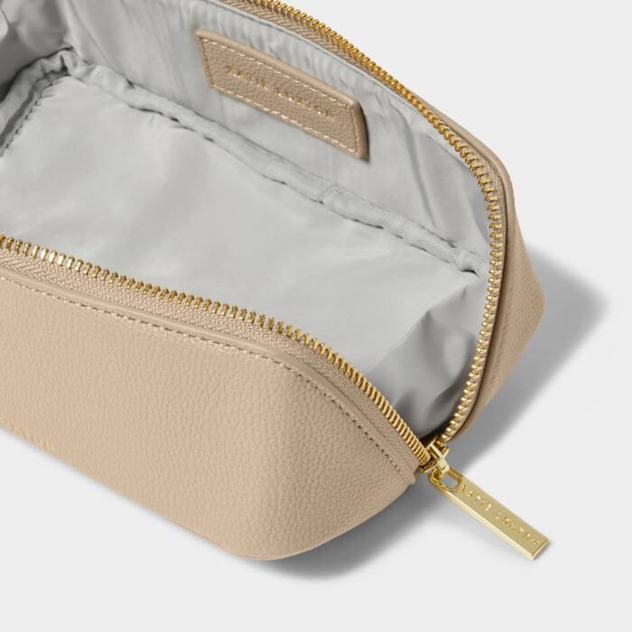 Small Makeup Bag - Light Taupe