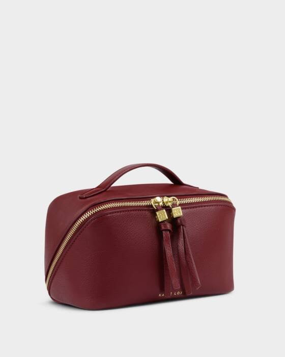 Soho Medium Makeup Bag - Cherry