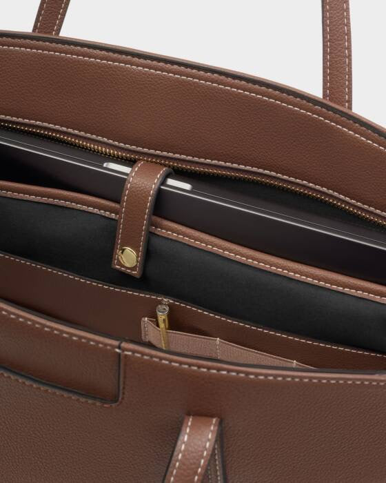 Harlyn Work Tote Bag - Chocolate