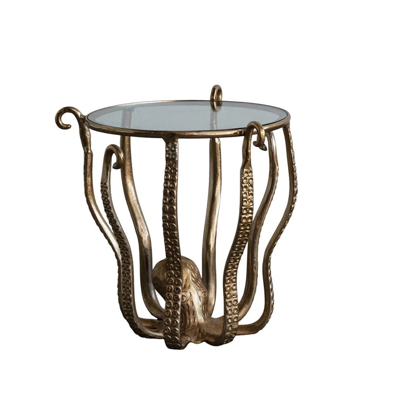 Gold + Glass Octopus Table – Baker & Co. Home Mercantile