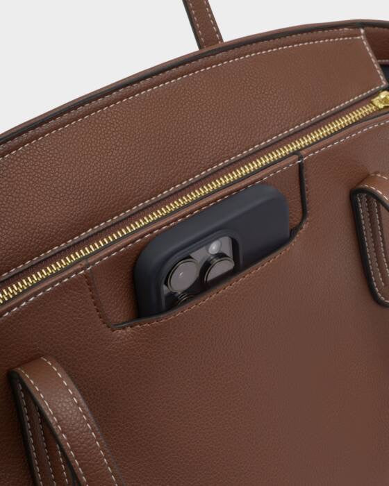 Harlyn Work Tote Bag - Chocolate