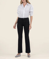 Kelsey High Rise Ankle Flare - Black