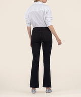 Kelsey High Rise Ankle Flare - Black