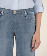 Jean High Rise Wide Leg Denim Jeans