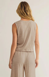 Sloane Textured Top - Parchment