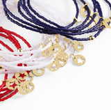 Hope Classic Bracelet - White Star Small Gold Disc