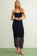 Kelsey Knit Midi Dress - Midnight Navy