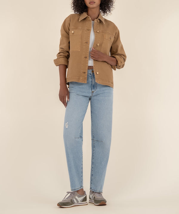Barb Denim Jacket - Caramel